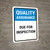Quality Assurance: Due For Inspection Portrait - Wall Sign