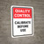 Quality Control: Calibrate Before Use Portrait - Wall Sign