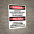 Danger: Lock Out Electrical Switches Bilingual Spanish - Wall Sign