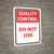 Quality Control: Do Not Use Portrait - Wall Sign