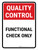 Quality Control: Functional Check Only Portrait - Wall Sign