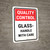 Quality Control: Glass Handle With Care Portrait - Wall Sign