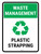 Waste Management Plastic Strapping Portrait - Wall Sign
