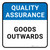 Quality Assurance: Goods Outwards Square - Floor Sign