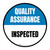 Quality Assurance: Inspected Circular - Floor Sign
