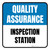 Quality Assurance: Inspection Station - Floor Sign