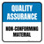 Quality Assurance: Non-Conforming Material Square - Floor Sign