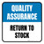 Quality Assurance: Return To Stock Square - Floor Sign