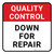 Quality Control: Down For Repair Square - Floor Sign