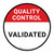 Quality Control: Validated Circular - Floor Sign