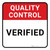 Quality Control: Verified Square - Floor Sign
