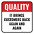 Quality: It Brings Customers Back Again And Again Square - Floor Sign