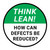 Think Lean: How Can Defects Be Reduced Circular - Floor Sign