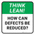 Think Lean: How Can Defects Be Reduced Square - Floor Sign