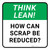 Think Lean: How Can Scrap Be Reduced Square - Floor Sign