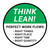 Think Lean: Perfect Work Flows Circular - Floor Sign