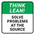 Think Lean: Solve Problems At The Source Square - Floor Sign