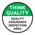 Think Quality: Quality Assurance: Inspection Area Circular - Floor Sign