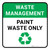 Waste Management: Paint Waste Only Square - Floor Sign