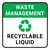 Waste Management: Recyclable Liquid Square - Floor Sign