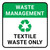 Waste Management: Textile Waste Only Square - Floor Sign