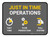 Just In Time Operations Rectangular - Floor Sign