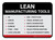 Lean Manufacturing Tools Rectangular - Floor Sign