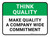 Think Quality: Make Quality A Company Wide Commitment Rectangular - Floor Sign