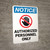 Notice: Authorized Personnel Only With Graphic Vertical - Wall Sign