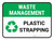 Waste Management: Plastic Strapping Rectangular - Floor Sign