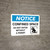 Notice: Confined Space Do Not Enter Without Permit - Wall Sign