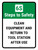 6S Steps To Safety: Clean Equipment And Return Portrait - Wall Sign