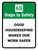 6S Steps To Safety: Good Housekeeping Makes Our Work Safer Portrait - Wall Sign