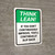 Think Lean: If You Don't Continuously Improve Portrait - Wall Sign