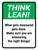 Think Lean: What Gets Measured Gets Done Portrait - Wall Sign