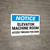Notice: Elevator Machine Room Access Warning - Wall Sign