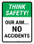 Think Safety: Our Aim No Accidents Portrait - Wall Sign