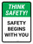 Think Safety: Safety Begins With You Portrait - Wall Sign