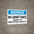 Notice: No Admittance Except To Employees On Duty - Wall Sign