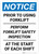 Notice: Perform Forklift Safety Inspection - Wall Sign