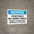 Notice: Positively No Admittance Except to Employees - Wall Sign