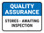 Quality Assurance: Stores - Awaiting Inspection Rectangular - Floor Sign