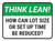 Think Lean: How Can Lot Size Or Set Up Time Be Reduced Rectangular - Floor Sign