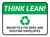 Think Lean: Reuse File Folders And Routing Envelopes Rectangular - Floor Sign