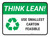Think Lean: Use Smallest Carton Feasible Rectangular - Floor Sign