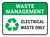 Waste Management: Electrical Waste Rectangular - Floor Sign
