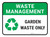 Waste Management: Garden Waste Rectangular - Floor Sign
