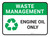Waste Management: Recycle Engine Oil Recyclable Solid Recyclable Liquid Rectangular - Floor Sign