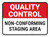 Quality Control: Non-Conforming Staging Area V2 Rectangular - Floor Sign