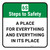 6S Steps To Safety: A Place For Everything And Everything In Its Place Square - Floor Sign